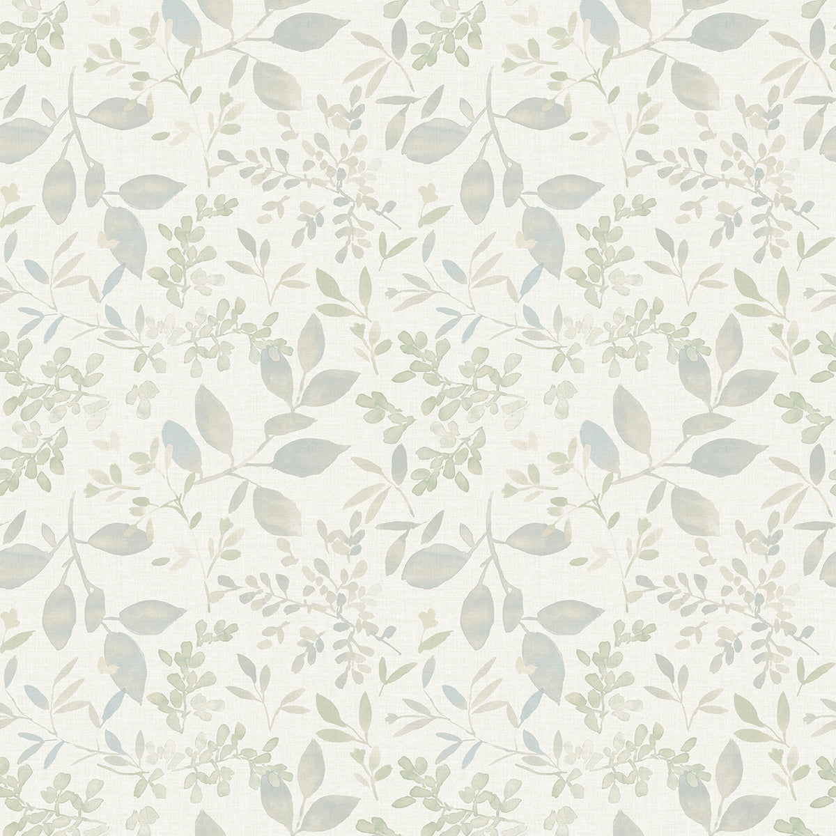Tinker Teal Woodland Botanical Wallpaper