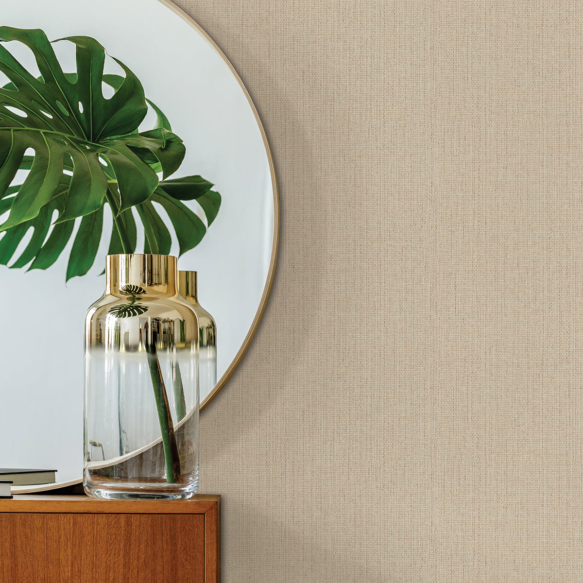 Neutral Faux Woven Fabric