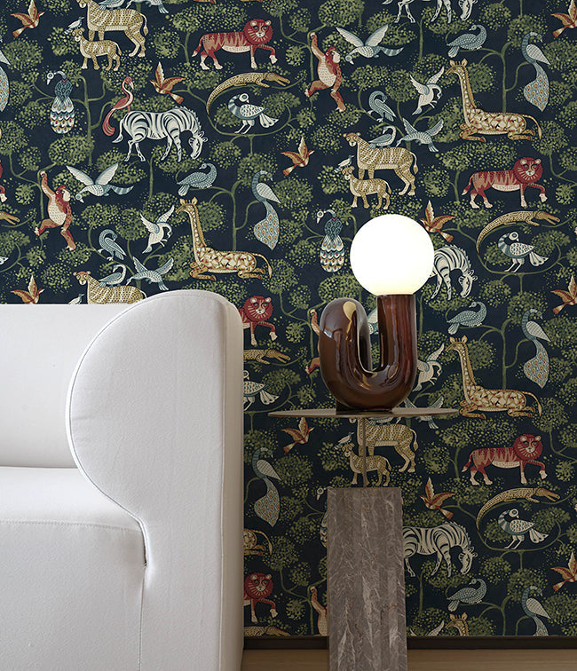 Rigby Navy Jungle Animals