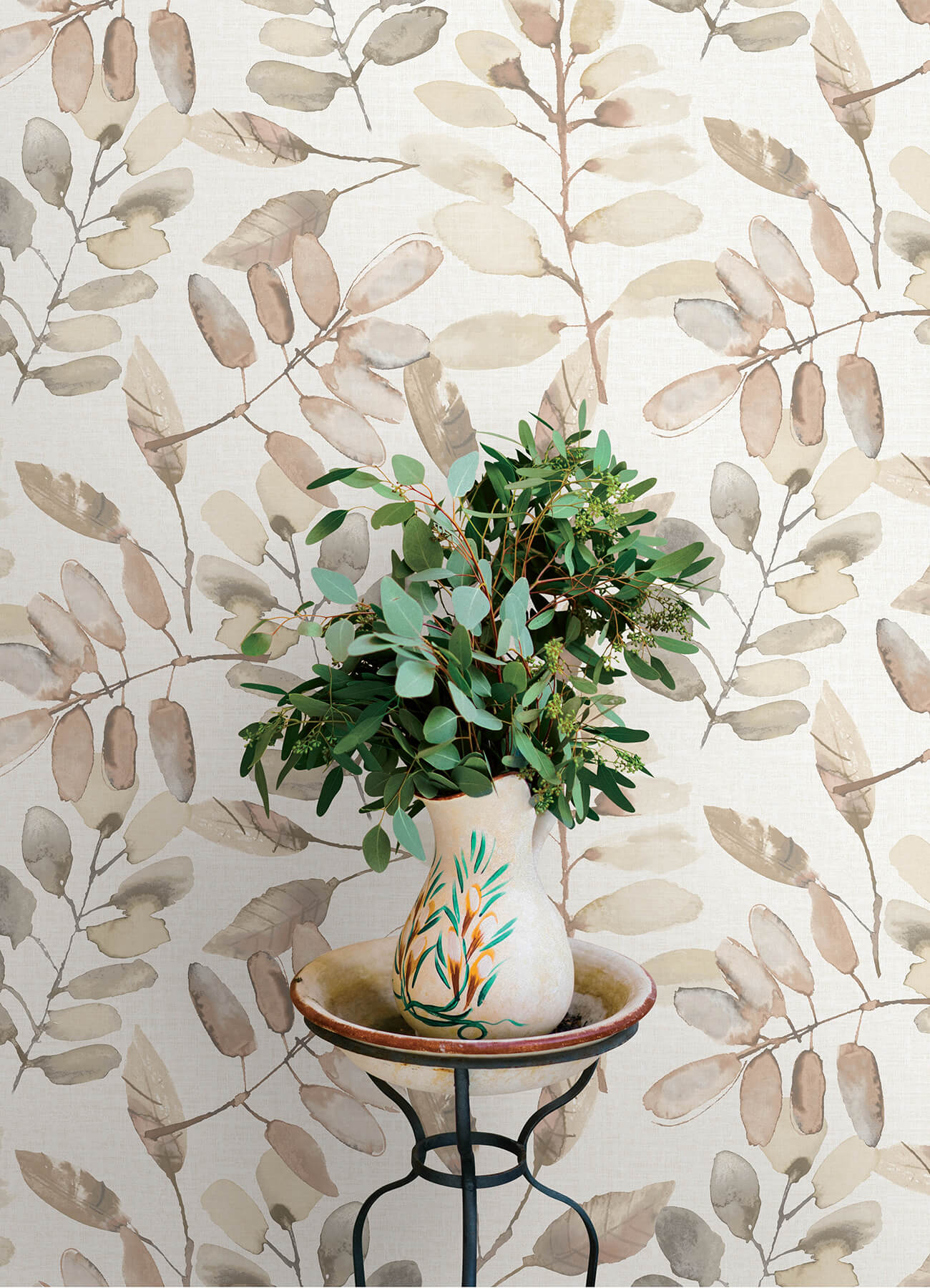 Pinnate Salmon Leaves Wallpaper