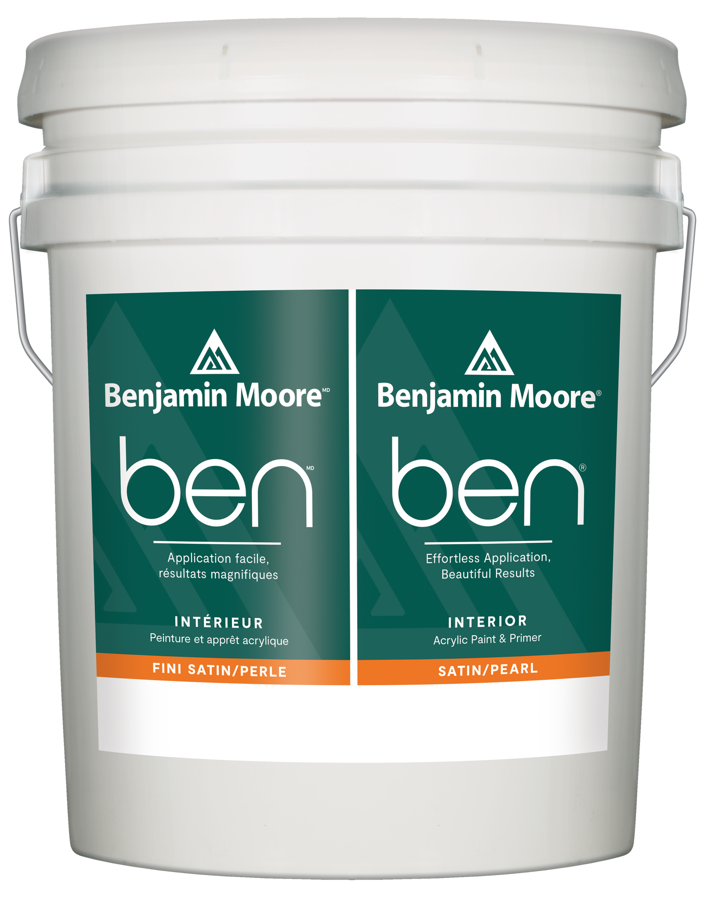 5 Gal ben Waterborne Interior Paint- Satin/Pearl F628