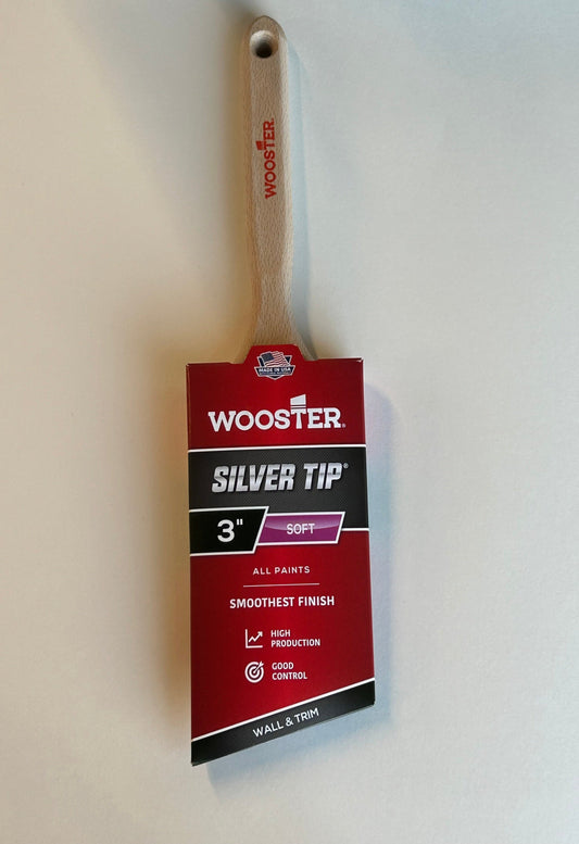 Wooster Silver Tip 3" Soft Angle Sash Paint Brush