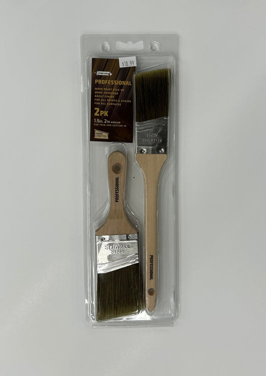 Pintar Professional Angled Sash -2 pack 1.5" & 2" Brush