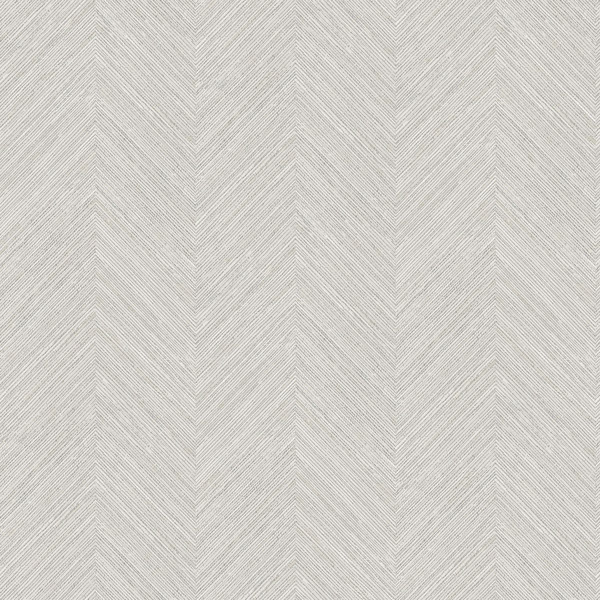 Grey Chevron Linen Wallpaper