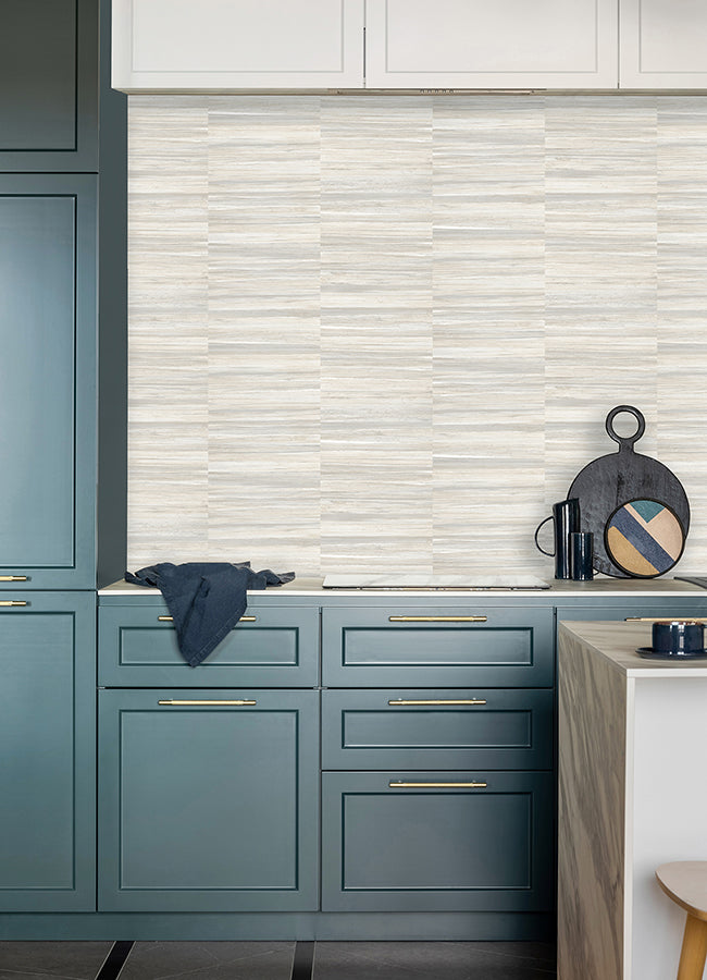 Rowan White Faux Grasscloth Wallpaper