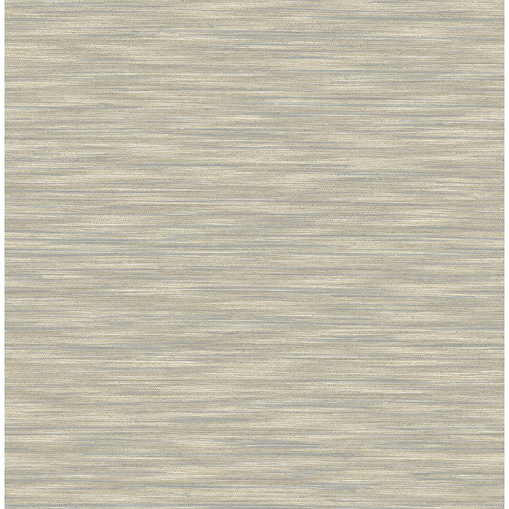 Benson Taupe Faux Fabric Wallpaper