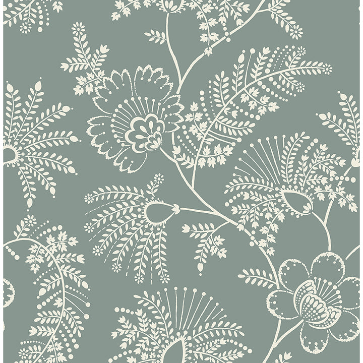 Sea Green Jacobean