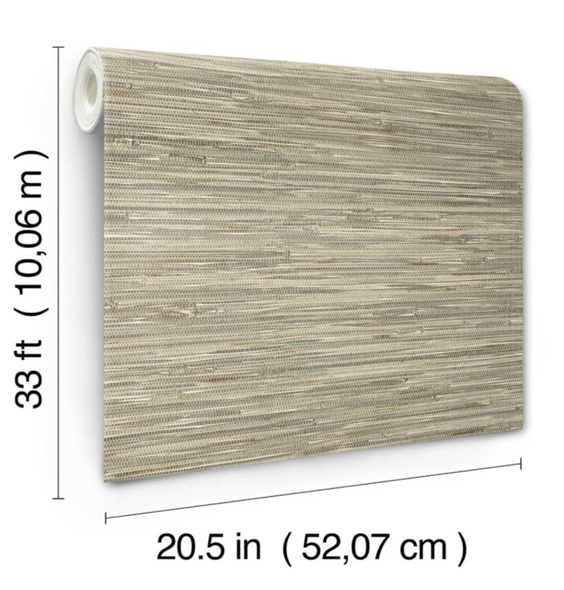 Exhale Olive Woven Faux Grasscloth Wallpaper