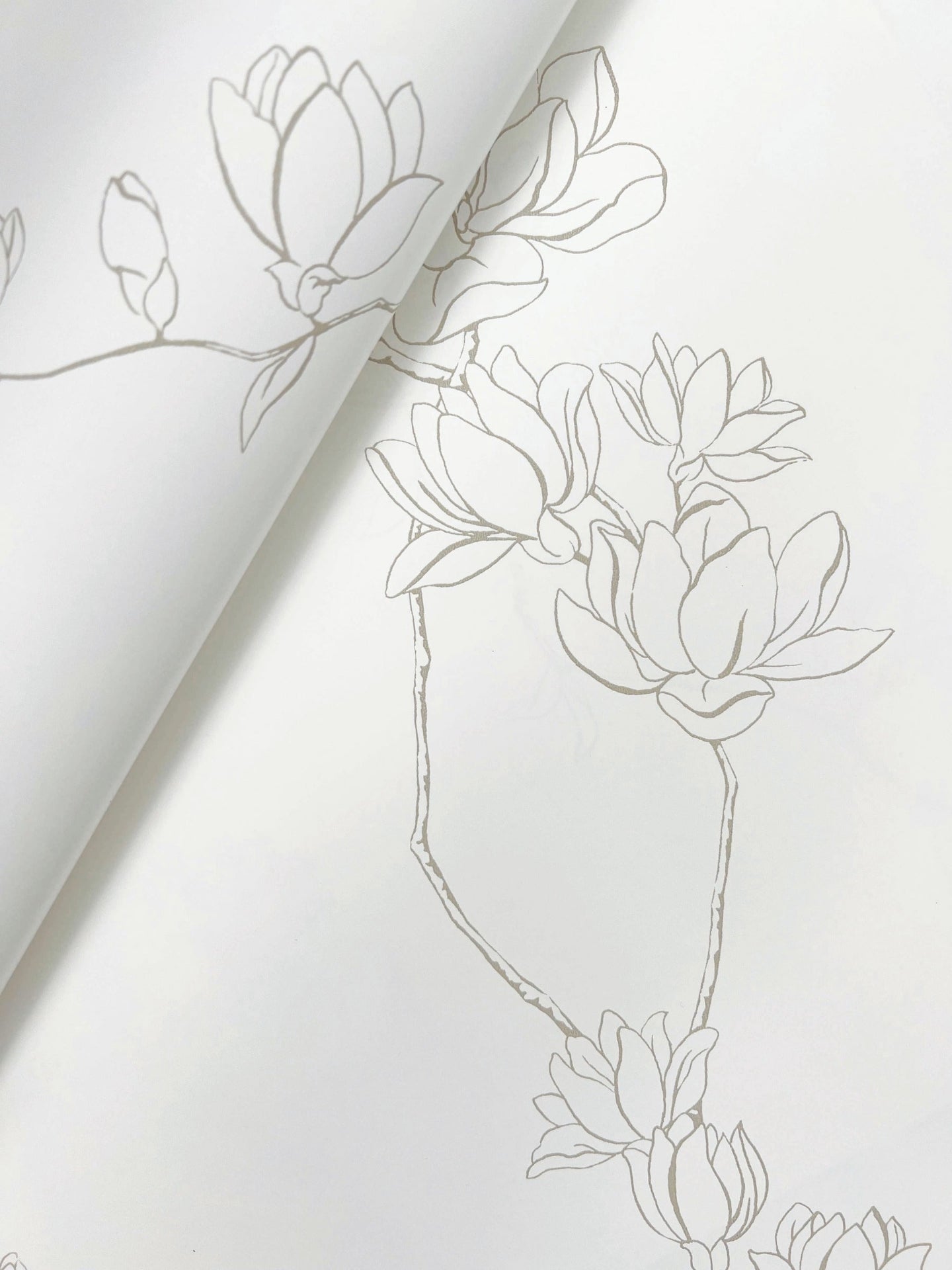 Magnolia Beige Branches