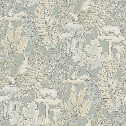Holt Seafoam Woodland Wallpaper
