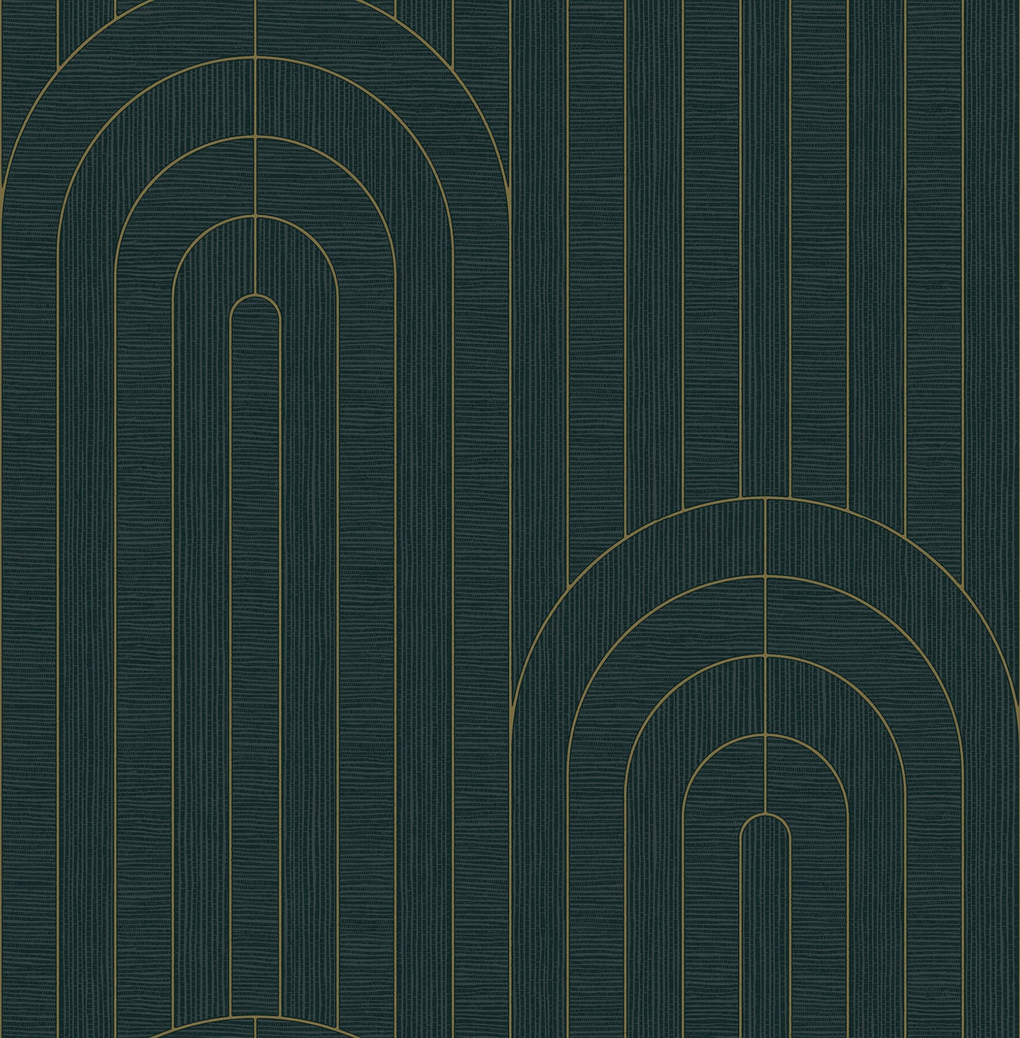 Declan Teal Textured Arches Wallpaper