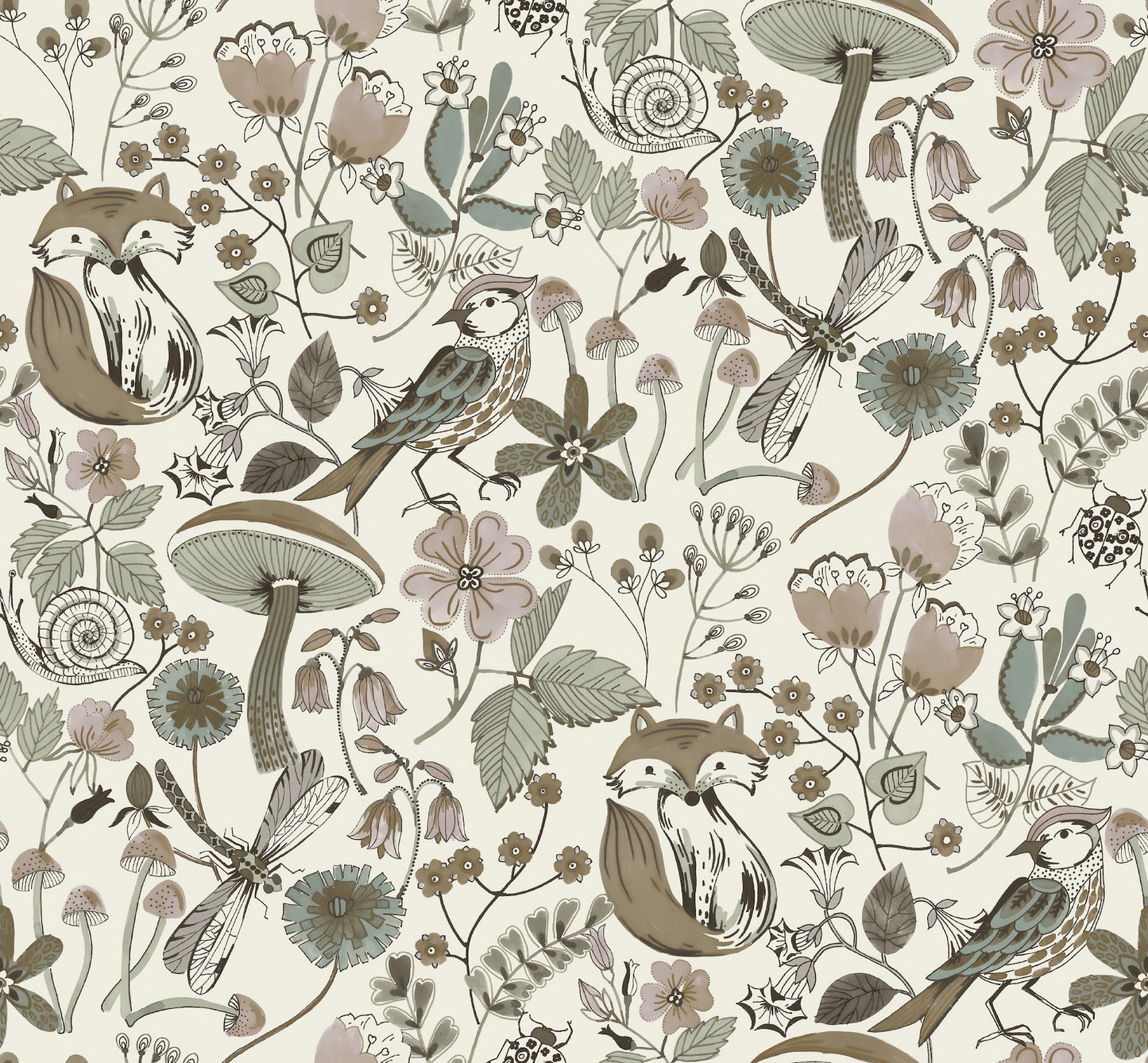 Wonder Chocolate Woodland Animals Wallpaper