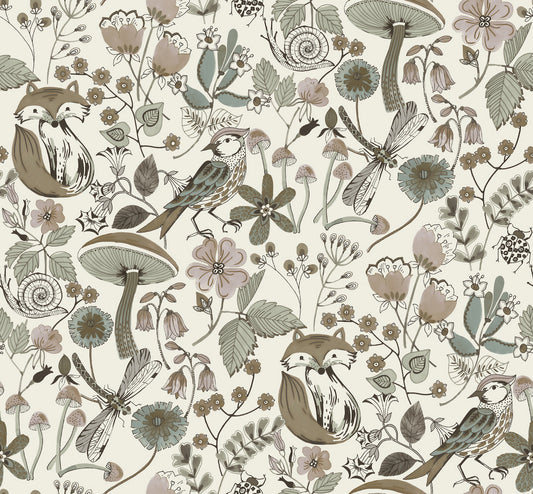 Wonder Chocolate Woodland Animals Wallpaper