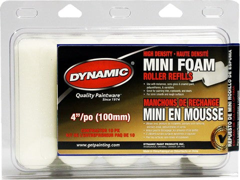 Dynamic Mini Foam Roller Refills 4" 10pk