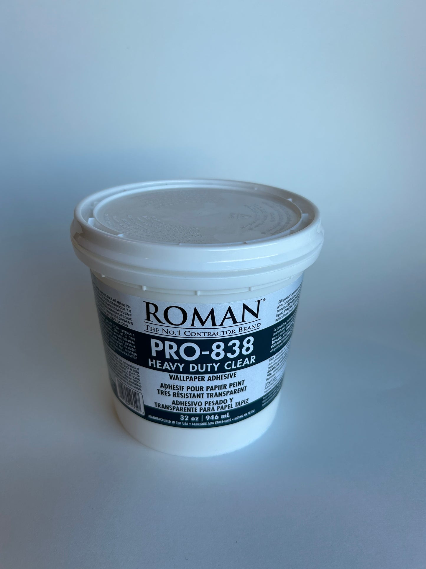 Roman Pro-838 Heavy Duty Clear Wallpaper Adhesive