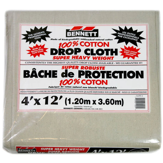 Super Heavy Weight Cotton Drop Sheets 4x12